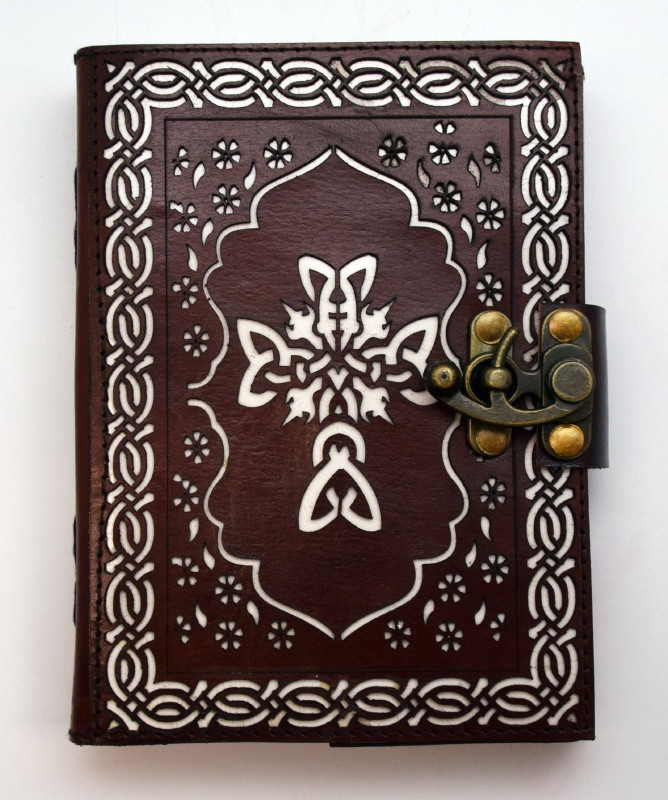 2882 - Leather Journal Celtic Cross